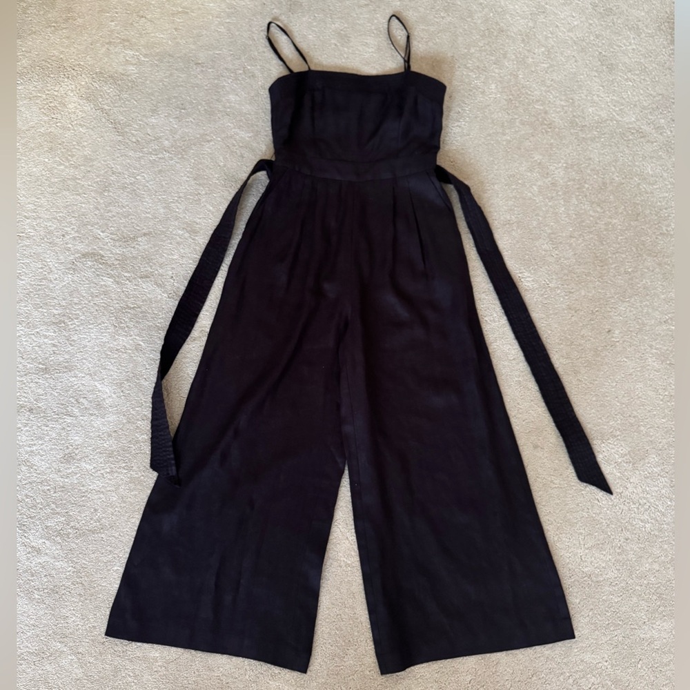 J.Crew Linen Wide Leg Jumpsuit - Picture 3 of 6